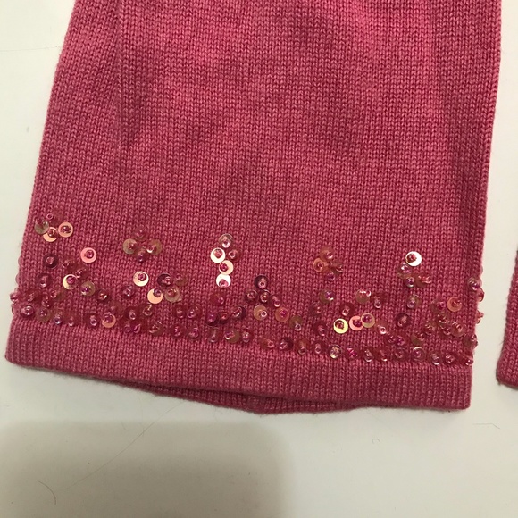 NEW BEBE SILK / CASHMERE SEQUIN SWEATER - Picture 7 of 7